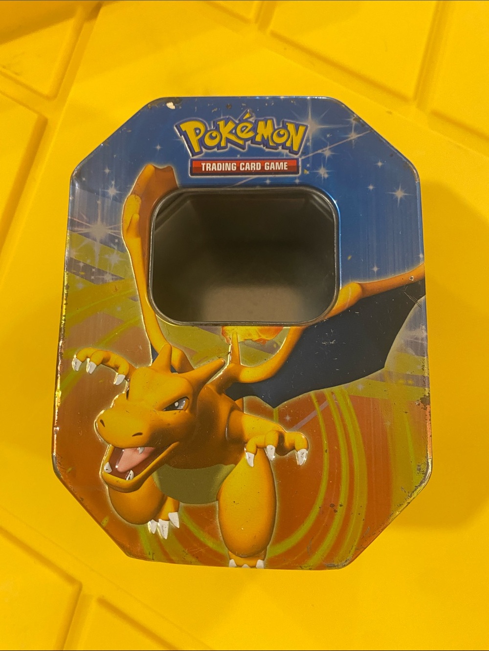 Pokémon Charizard Trading Card Tin - Yellow